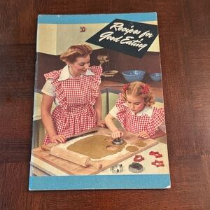 1944 Recipes for Good Eating Booklet Proctor & Gamble Crisco  Vintage Cookbook